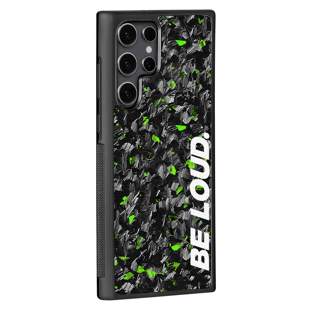 Samsung Green Flake Forged Carbon Fiber Case BE x SCF