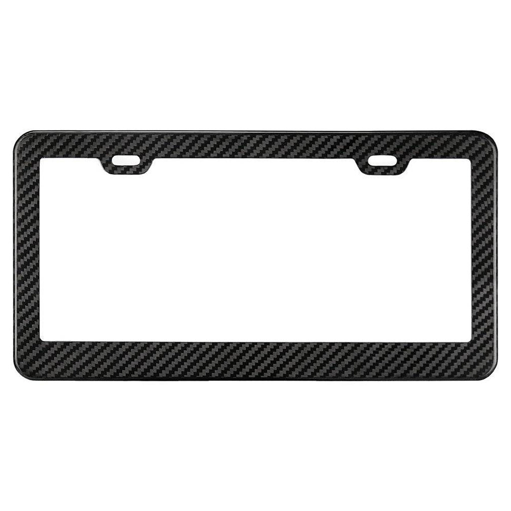 Carbon Fiber License Plate Frames Wide Bottom Matte Finish Carbon Fiber License Plate Frames Wide Bottom Matte Finish