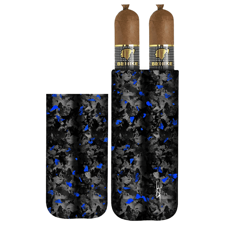 2 Tube Flake Forged Carbon Fiber Cigar Case