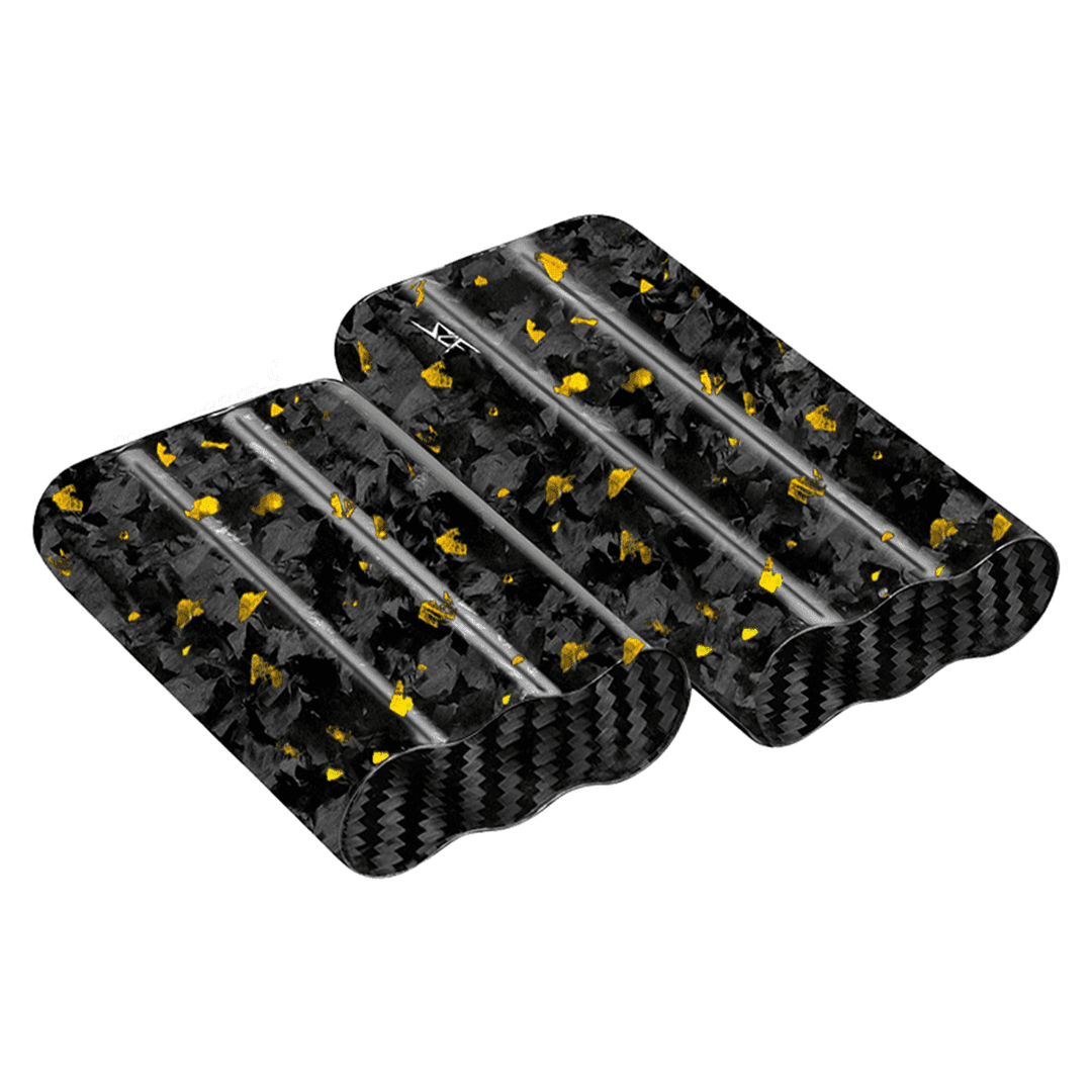 3 Tube Flake Forged Carbon Fiber Cigar Case