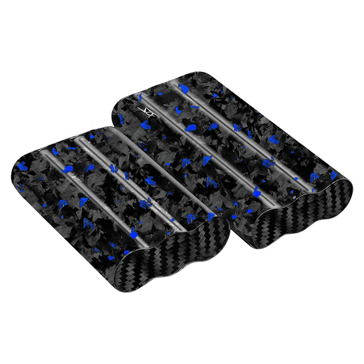 3 Tube Flake Forged Carbon Fiber Cigar Case