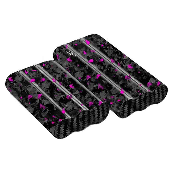 3 Tube Flake Forged Carbon Fiber Cigar Case