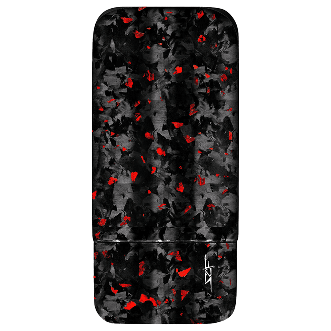 3 Tube Flake Forged Carbon Fiber Cigar Case