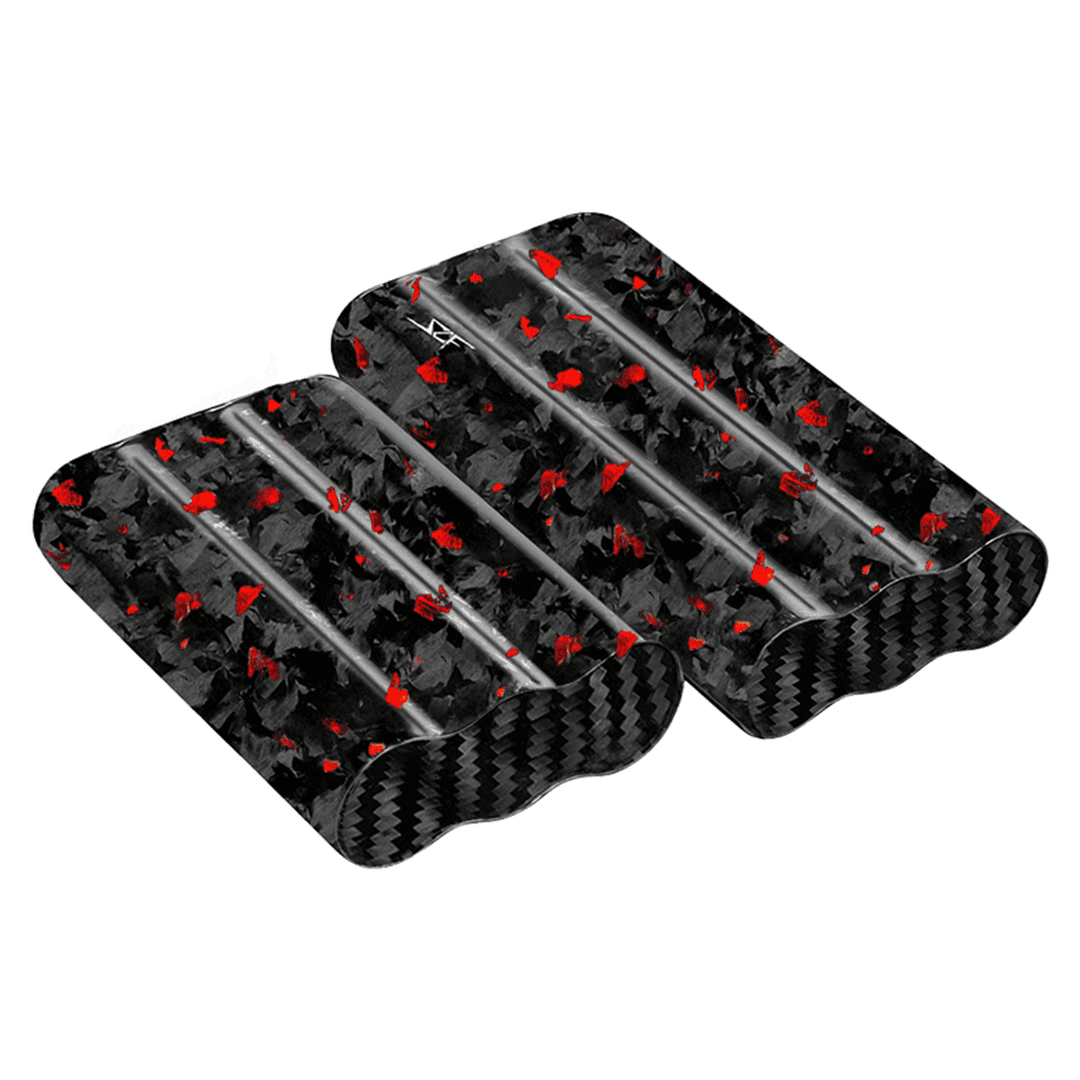 3 Tube Flake Forged Carbon Fiber Cigar Case