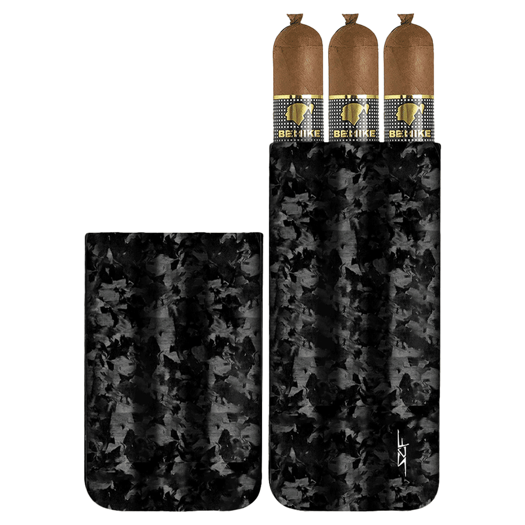 3 Tube Forged Cigar Case