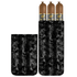 3 Tube Real Forged Carbon Fiber Cigar Case