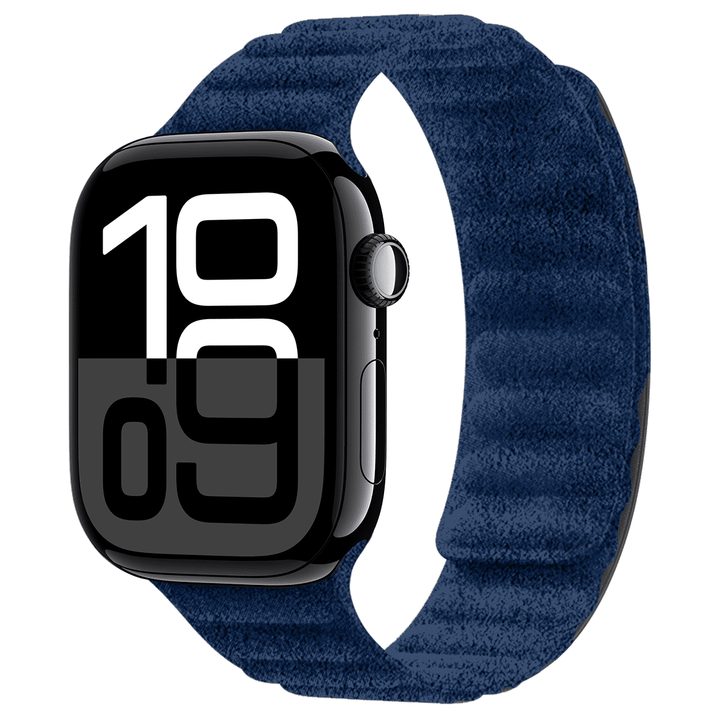 Apple Watch Blue Alcantara Magnetic Strap