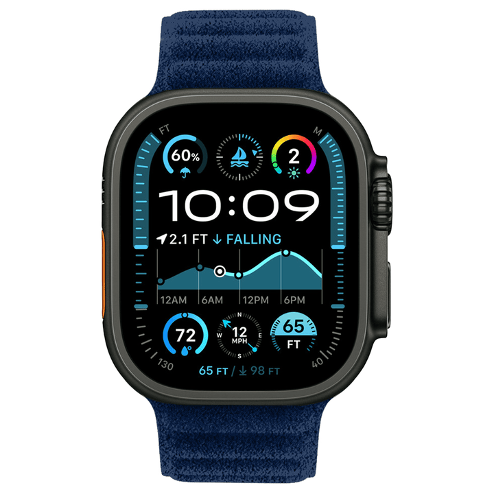 Apple Watch Blue Alcantara Magnetic Strap