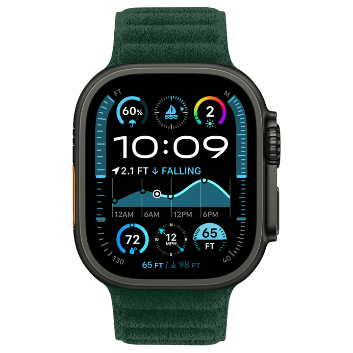 Apple Watch Green Alcantara Magnetic Strap