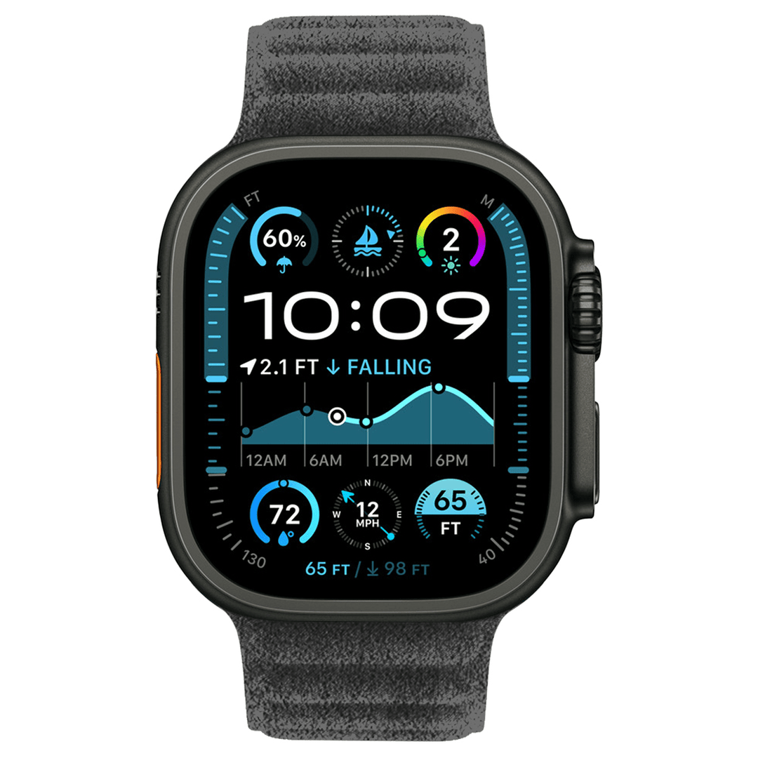 Apple Watch Grey Alcantara Magnetic Strap