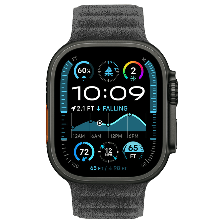 Apple Watch Grey Alcantara Magnetic Strap