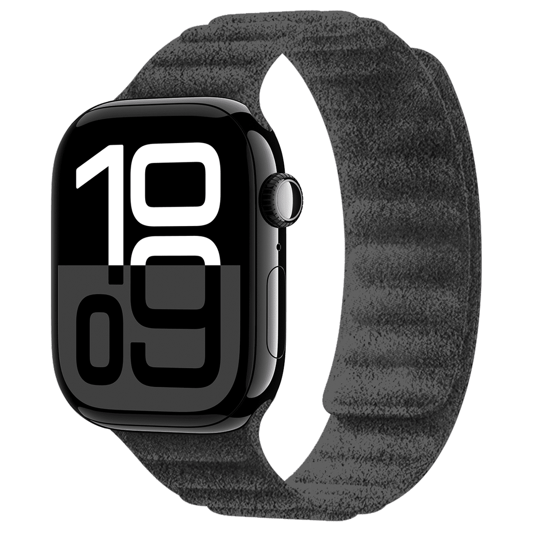 Apple Watch Grey Alcantara Magnetic Strap