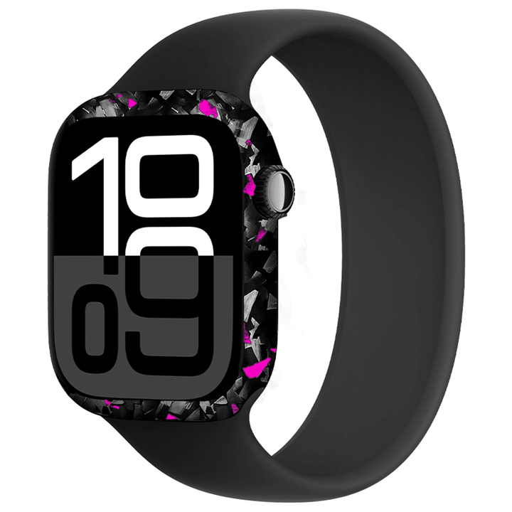 Apple Watch Purple Flake Real Forged Carbon Fiber Case