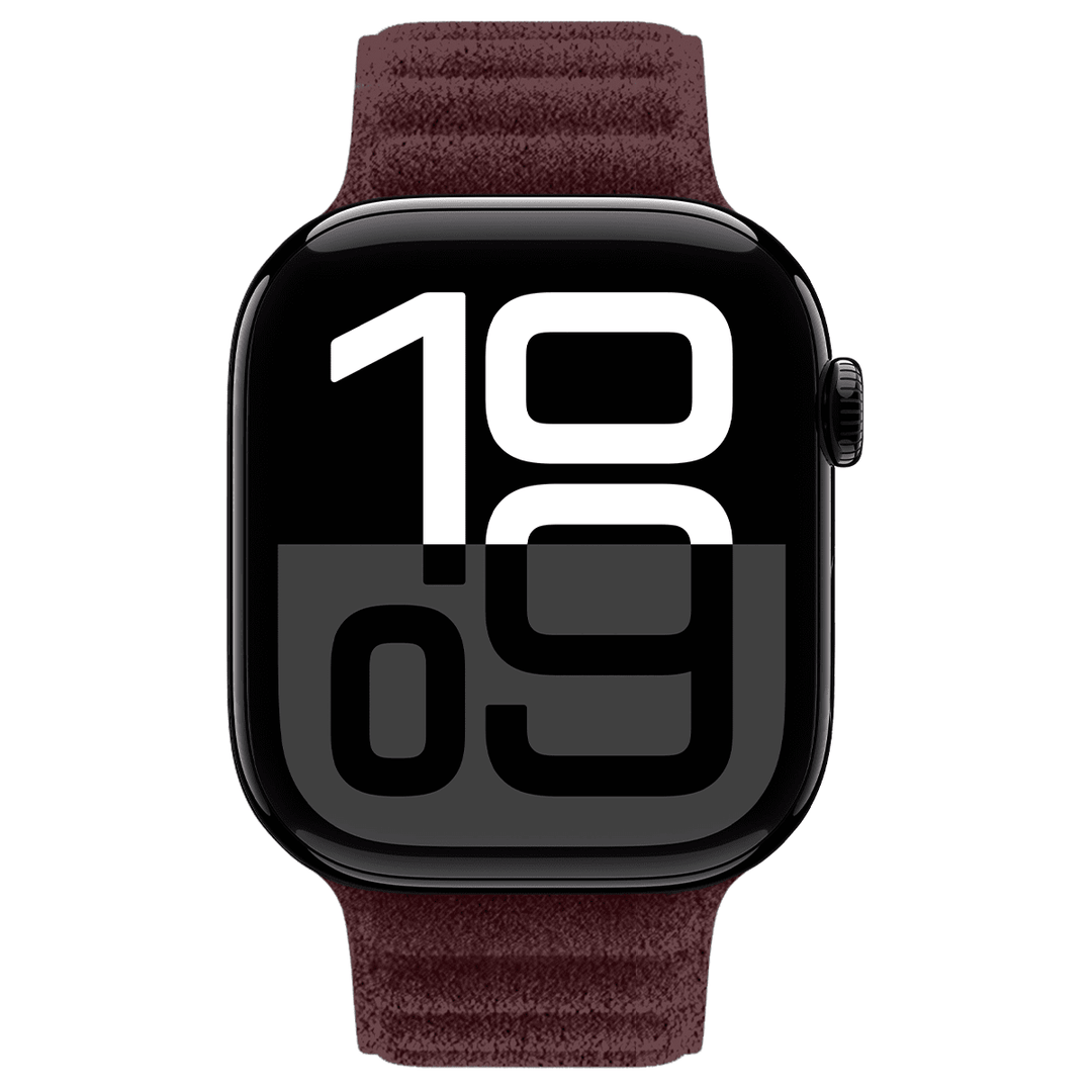 Apple Watch Red Alcantara Magnetic Strap