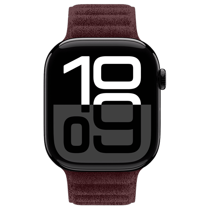 Apple Watch Red Alcantara Magnetic Strap