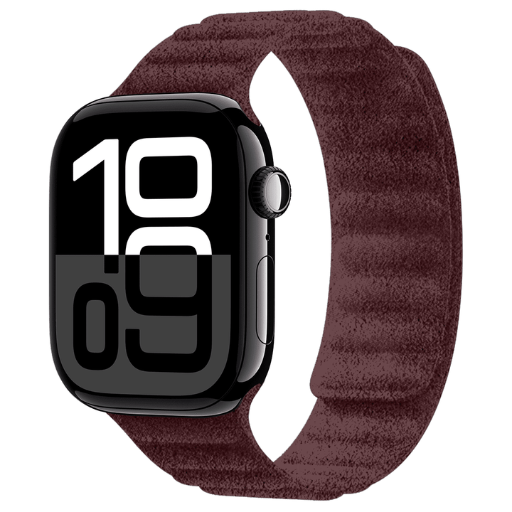 Apple Watch Red Alcantara Magnetic Strap