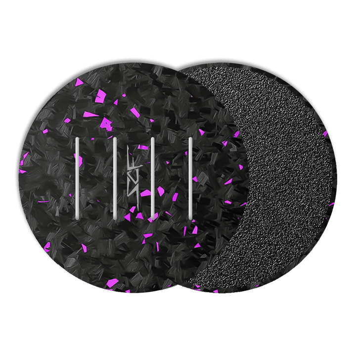 Flake Forged Carbon Fiber Coaster Set