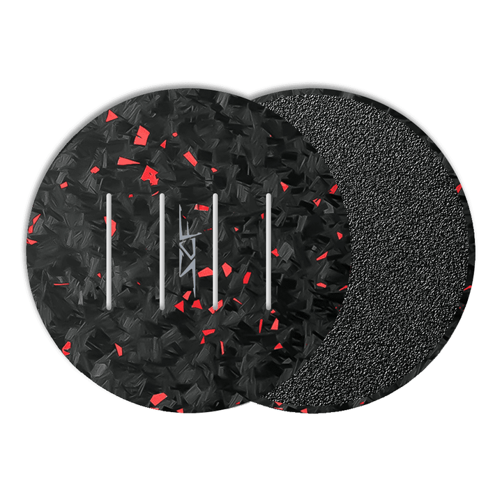 Flake Forged Carbon Fiber Coaster Set