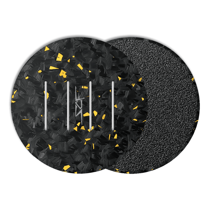 Flake Forged Carbon Fiber Coaster Set