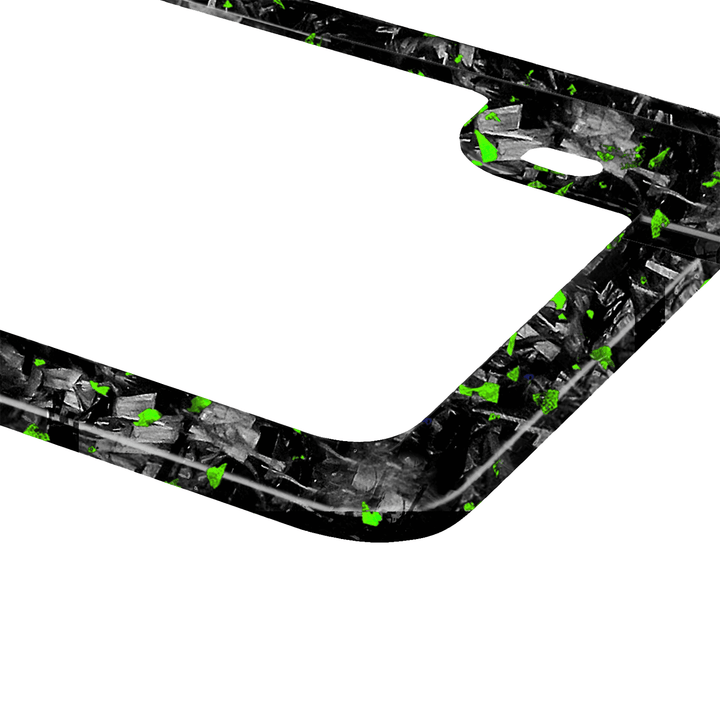 Flake Forged Carbon Fiber Motorcycle License Plate Frame