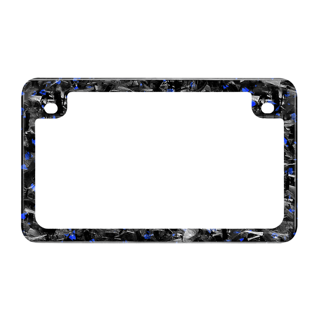 Flake Forged Carbon Fiber Motorcycle License Plate Frame