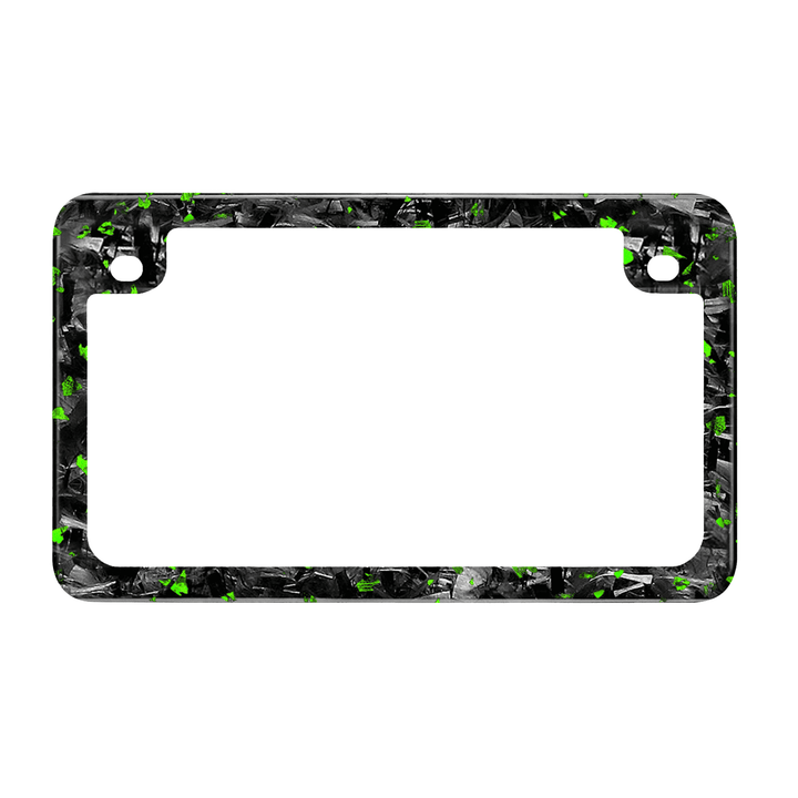 Flake Forged Carbon Fiber Motorcycle License Plate Frame