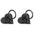 Forged Carbon Fiber Heart Shaped Keychain (2 Pack)