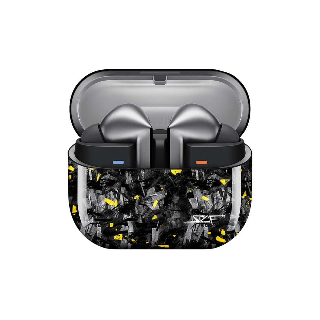Galaxy Buds | Gold Flake Forged Carbon Fiber Case