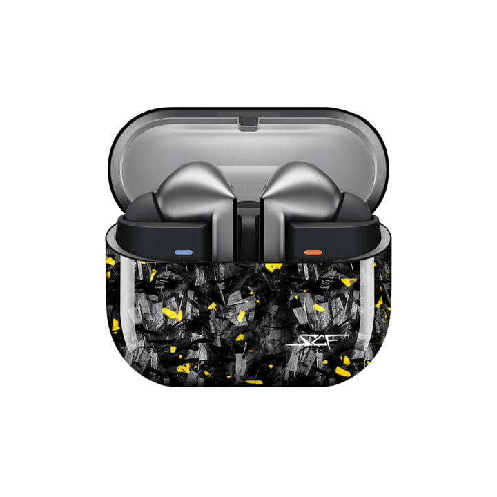 Galaxy Buds | Gold Flake Forged Carbon Fiber Case