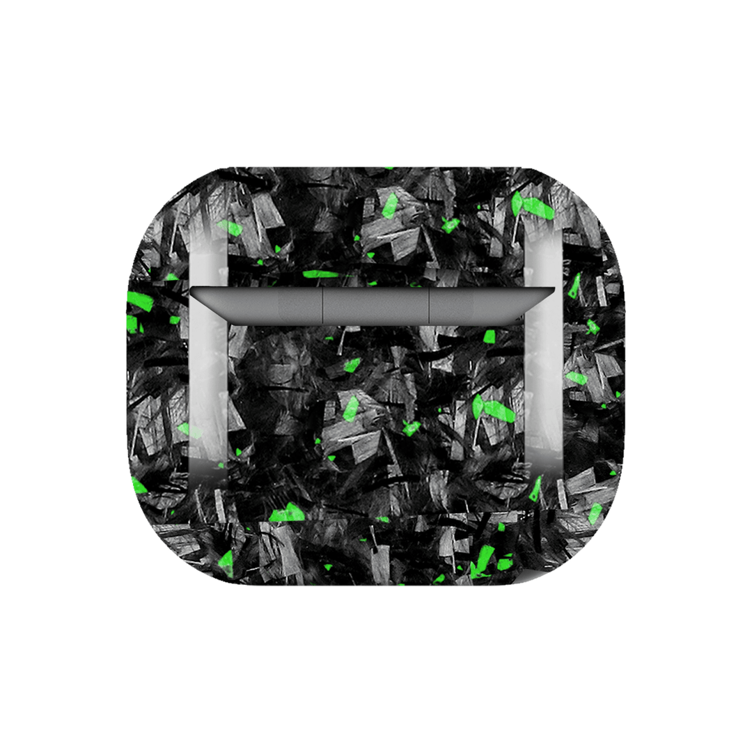 Galaxy Buds | Green Flake Forged Carbon Fiber Case