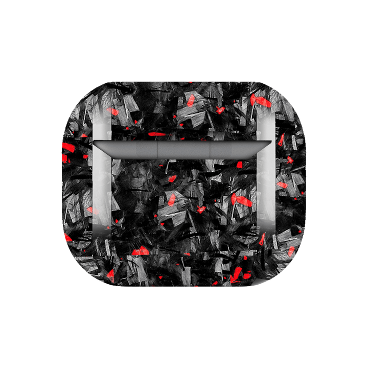 Galaxy Buds | Red Flake Forged Carbon Fiber Case