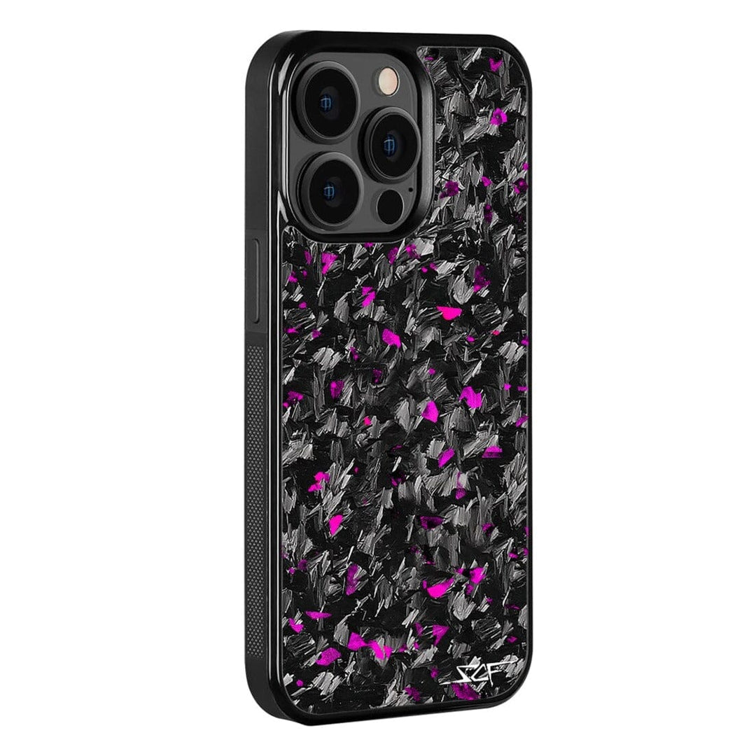 iPhone 13 Pro Max Real Purple Flake Forged Carbon Fiber Phone Case | CLASSIC Series