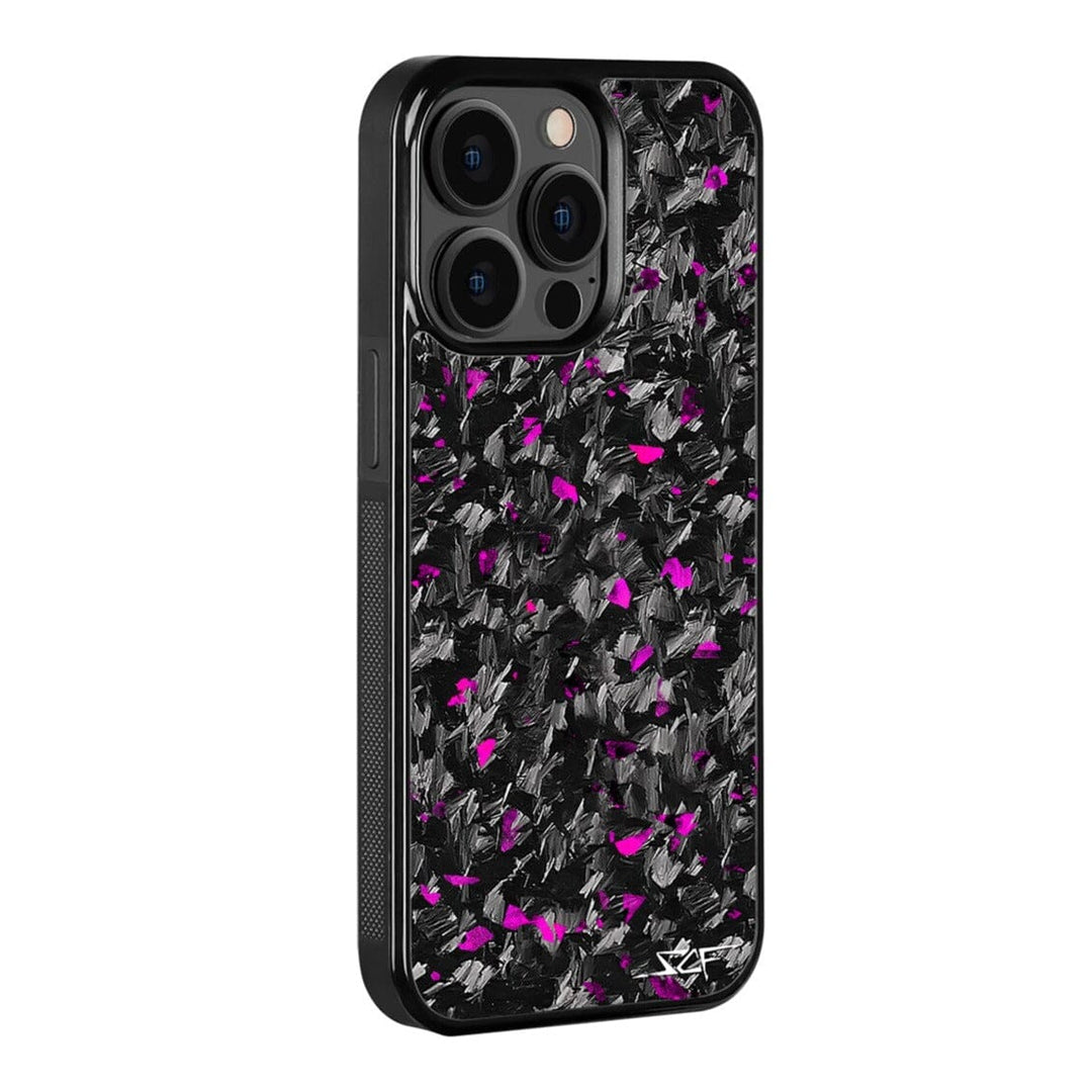 iPhone 13 Pro Real Purple Flake Forged Carbon Fiber Phone Case | CLASSIC Series