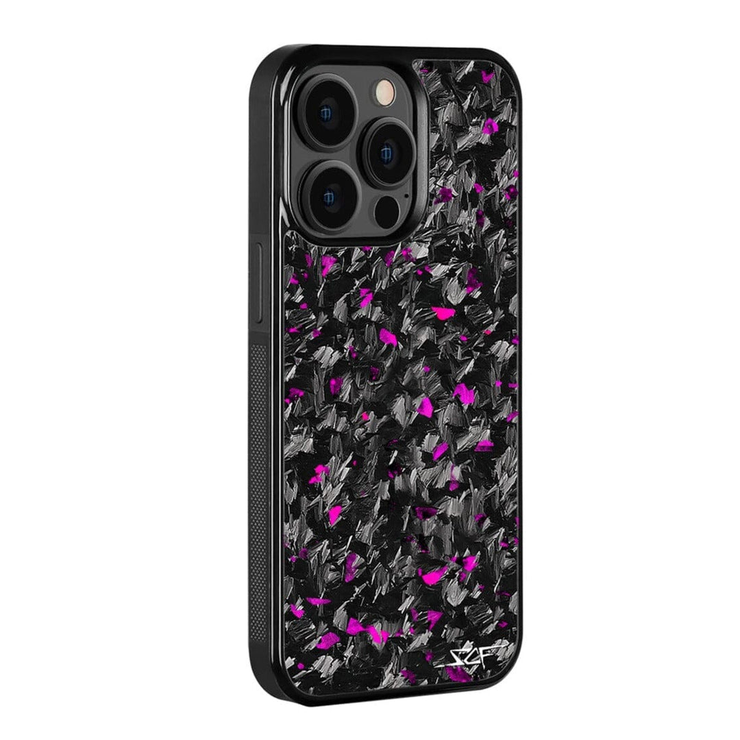 iPhone 15 Pro Max Real Purple Flake Forged Carbon Fiber Phone Case | CLASSIC Series