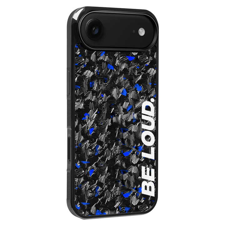iPhone | Blue Flake Real Forged Carbon Fiber Case | BE LOUD. x SCF