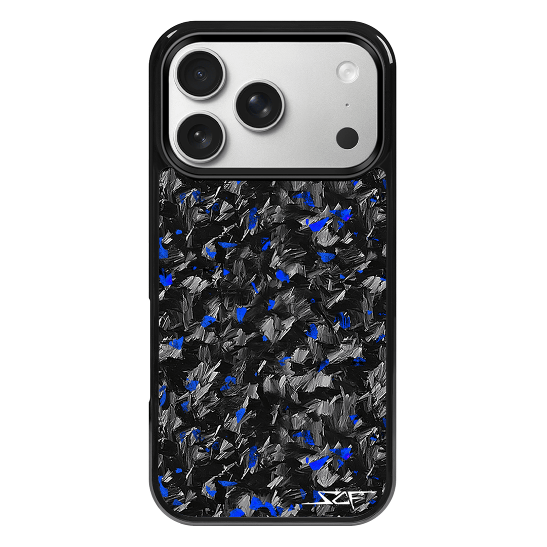 iPhone | Blue Flake Real Forged Carbon Fiber Phone Case | CLASSIC Series