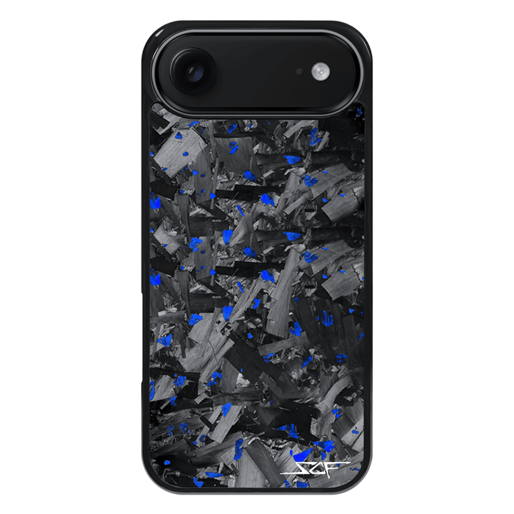 iPhone | Blue Flake Real Forged Chunk Carbon Fiber Phone Case | CLASSIC Series