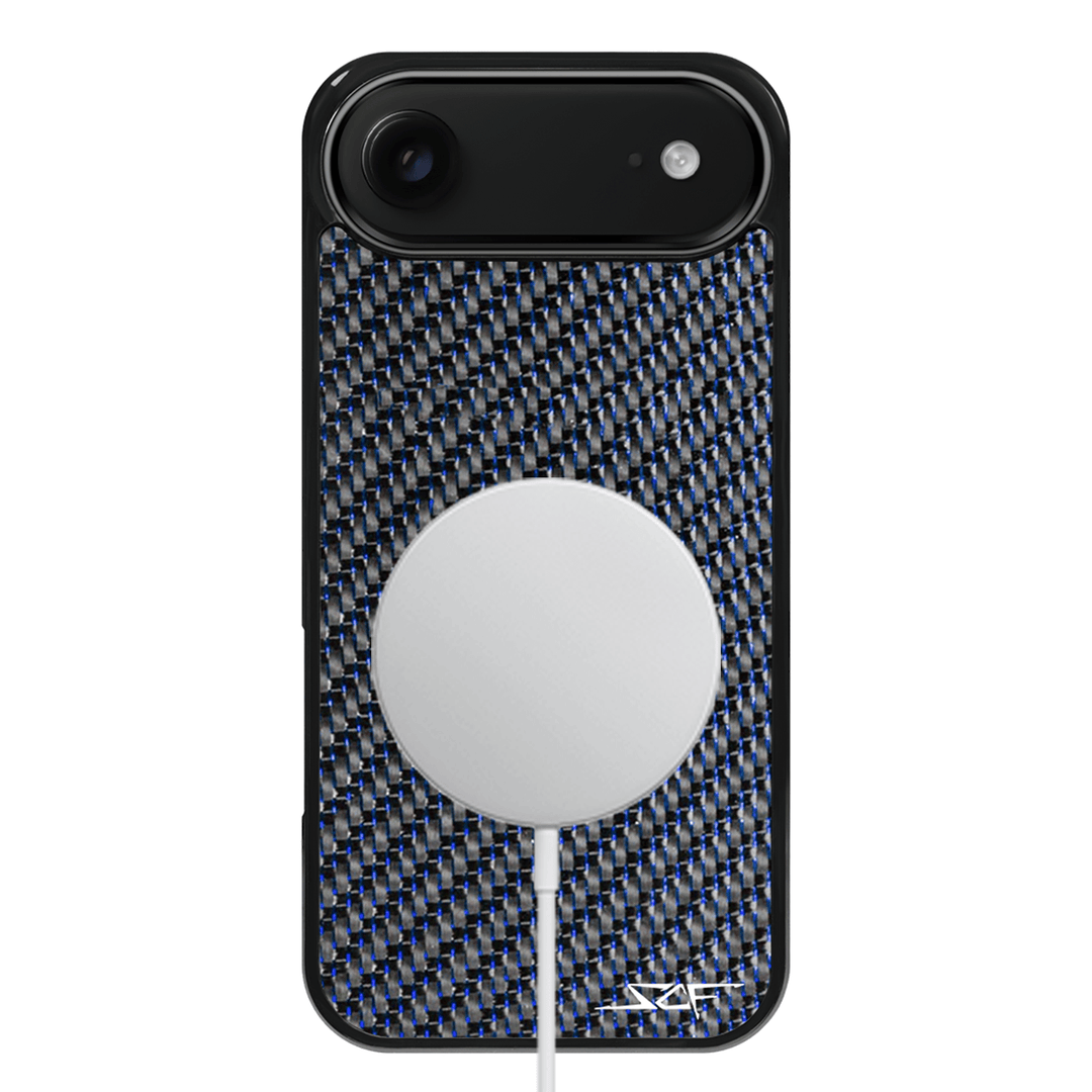 iPhone | Blue Lace Real Carbon Fiber Phone Case | CLASSIC Series