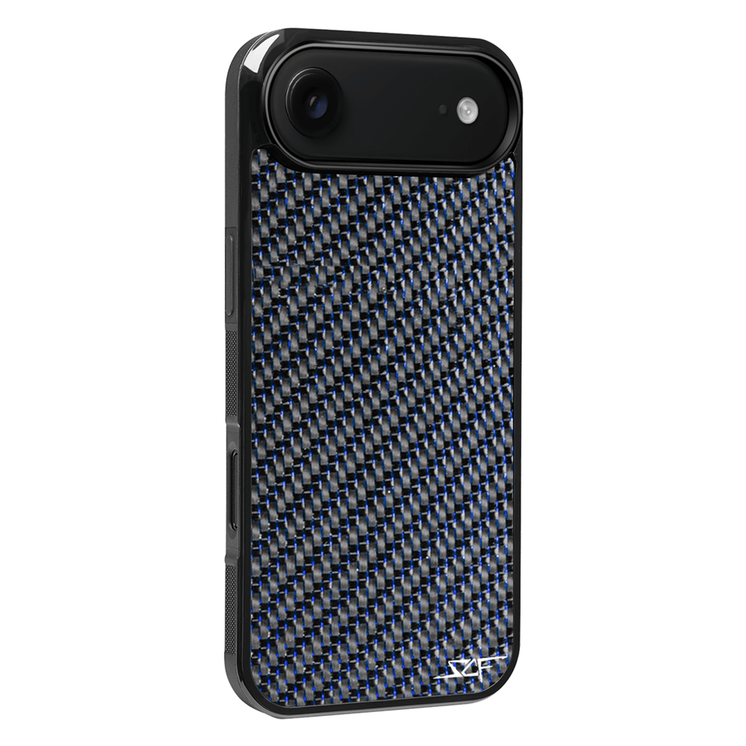 iPhone | Blue Lace Real Carbon Fiber Phone Case | CLASSIC Series