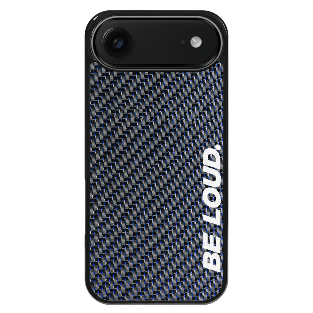 iPhone | Blue Lace Real Forged Carbon Fiber Case | BE LOUD. x SCF