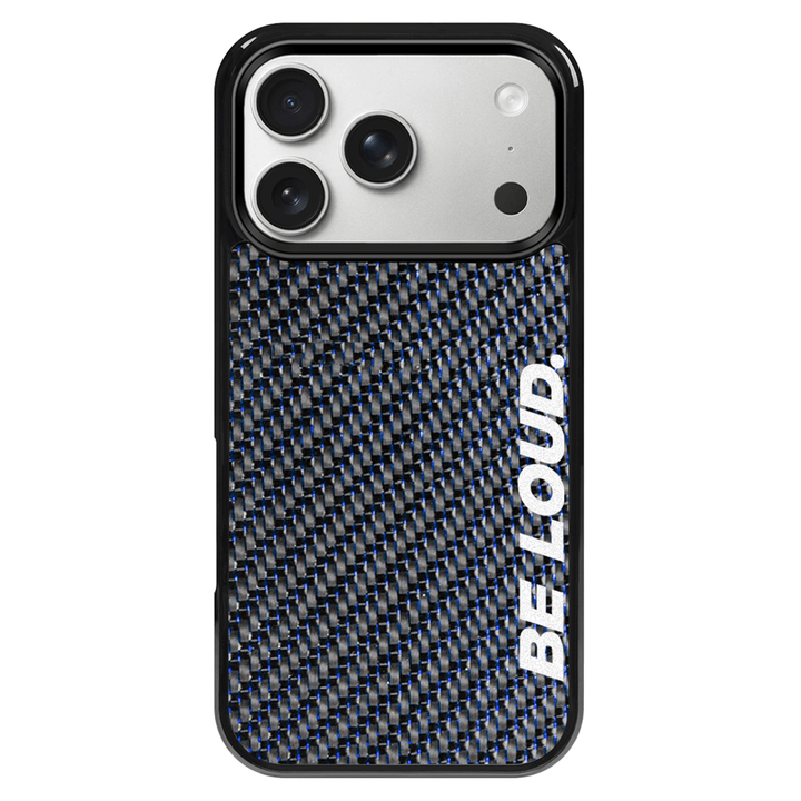 iPhone | Blue Lace Real Forged Carbon Fiber Case | BE LOUD. x SCF