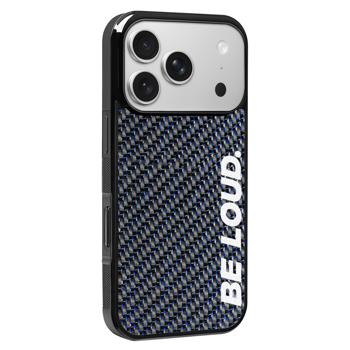 iPhone | Blue Lace Real Forged Carbon Fiber Case | BE LOUD. x SCF