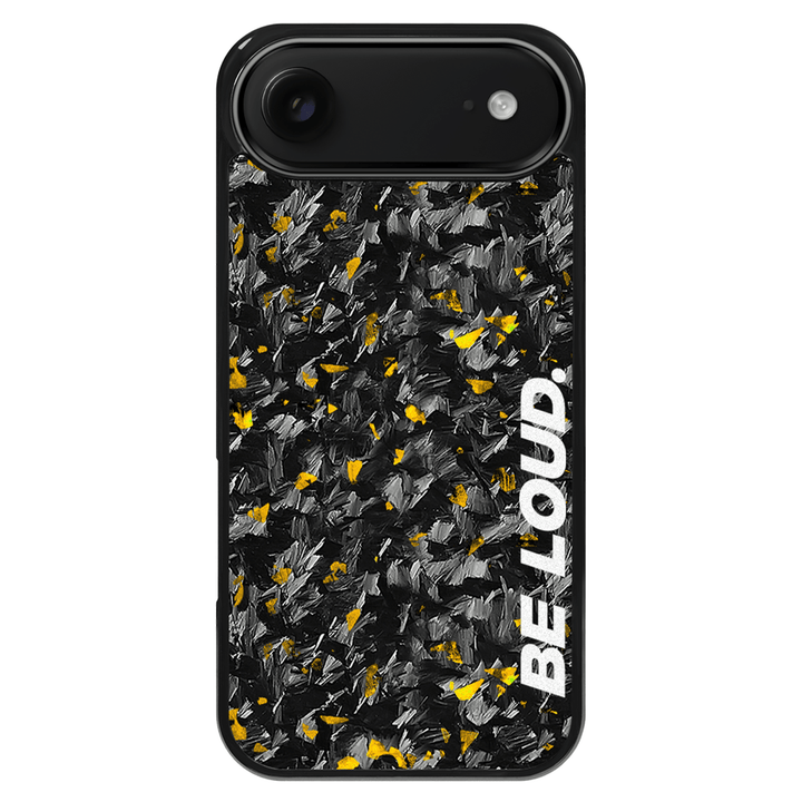 iPhone | Gold Flake Real Forged Carbon Fiber Case | BE LOUD. x SCF