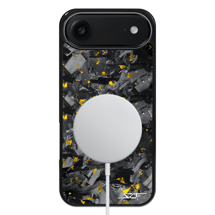 iPhone | Gold Flake Real Forged Chunk Carbon Fiber Phone Case | CLASSIC Series