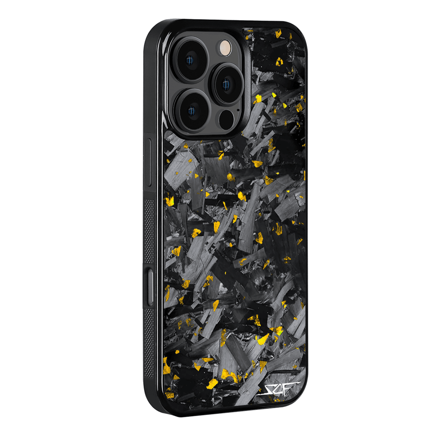 Bpoeee Carbon Fiber Handyhülle Für IPhone – Geschmiedetes Carbon, Magnetisch, Stoßfest (Farbe: Lila, IPhone 15)