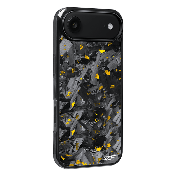 iPhone | Gold Flake Real Forged Chunk Carbon Fiber Phone Case | CLASSIC Series