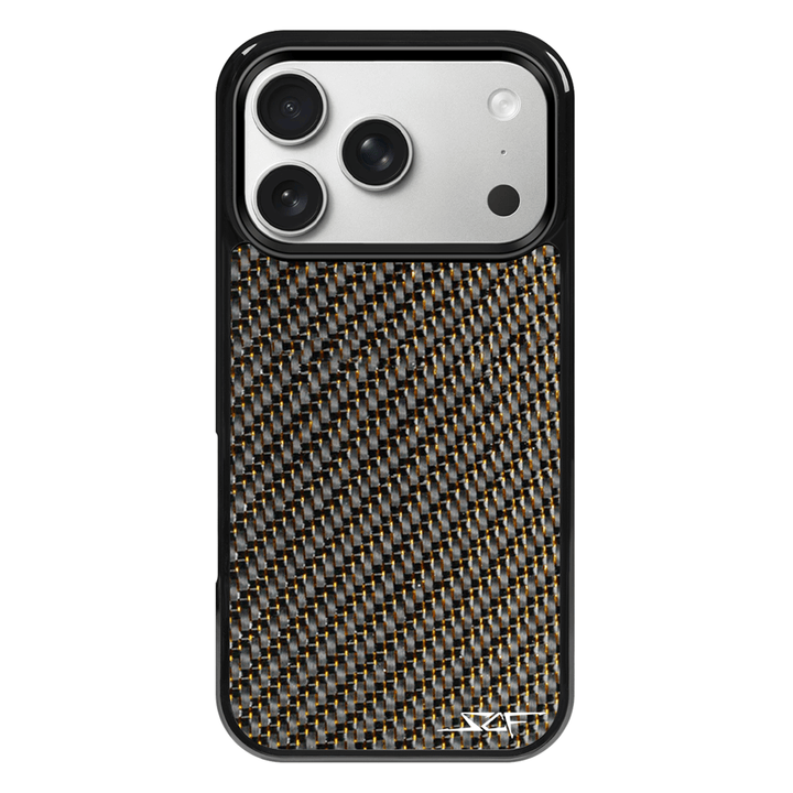 iPhone | Gold Lace Real Carbon Fiber Phone Case | CLASSIC Series