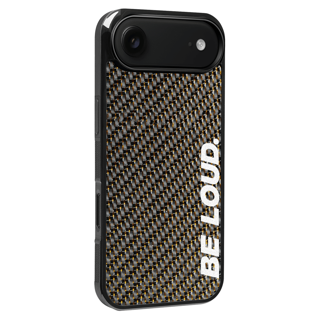 iPhone | Gold Lace Real Forged Carbon Fiber Case | BE LOUD. x SCF