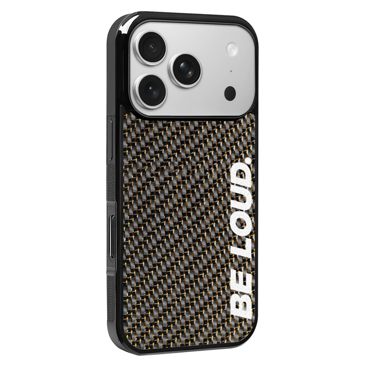 iPhone | Gold Lace Real Forged Carbon Fiber Case | BE LOUD. x SCF