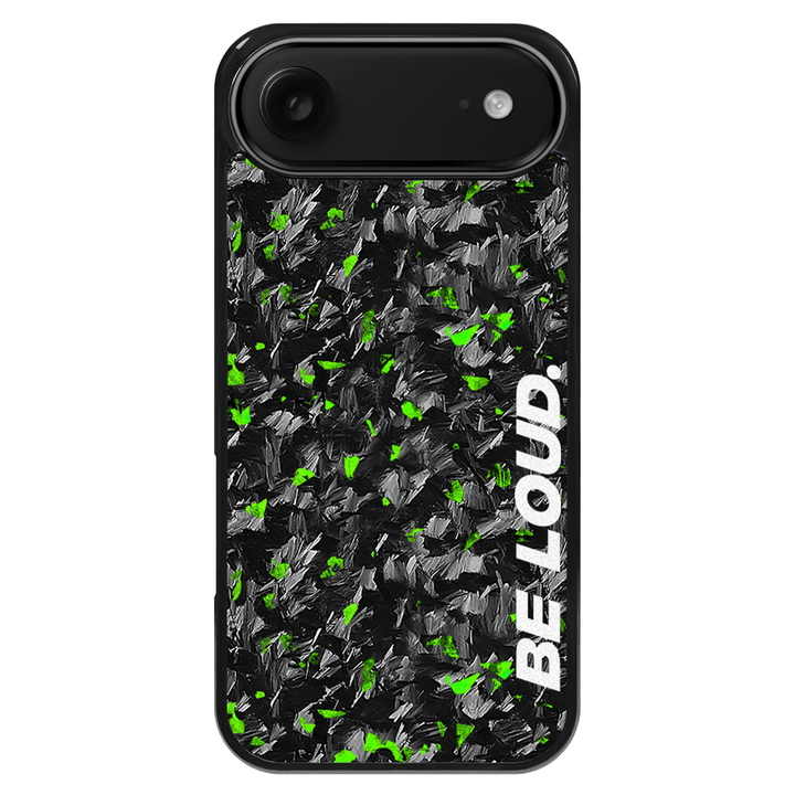 iPhone | Green Flake Real Forged Carbon Fiber Case | BE LOUD. x SCF